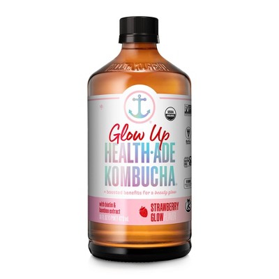 Health-Ade Strawberry Glow Kombucha – 16 fl oz