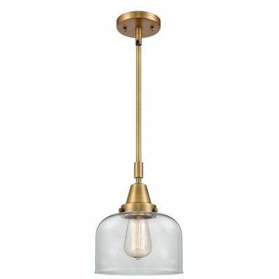 Bell - 1 Light Stem Hung Mini Pendant In Industrial Style-11.13 Inches Tall and 8 Inches Wide