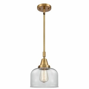 Bell - 1 Light Stem Hung Mini Pendant In Industrial Style-11.13 Inches Tall and 8 Inches Wide - 1 of 1