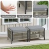 Buenhomino Outdoor PE Wicker Patio Furniture Sets – Swivel Chairs, Sofas, Ottomans & Tables with Weather-Resistant Cushions - 3 of 4