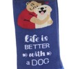 E & S Pet 14.0 Inch Life Is Better With A Dog Socks Happy Tails Crew Socks - 3 of 3