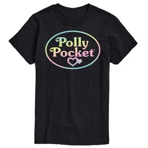 Men's - Polly Pocket - Polly Pocket Ombre Logo Short Sleeve Graphic T-Shirt - 1 of 4