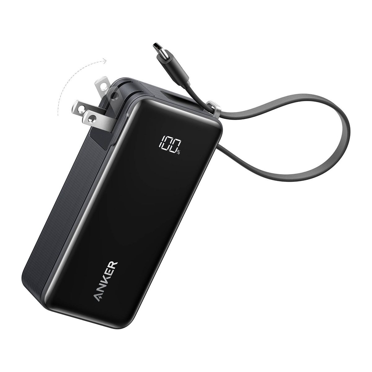 Anker 30W 10000mAh Fusion Power Bank with Built-In USB-C Cable - thumbnail 2