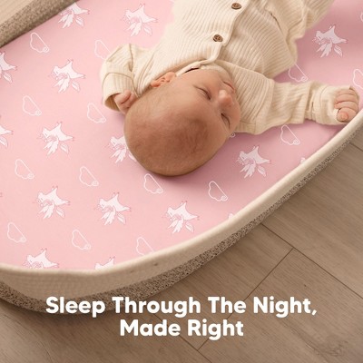 KeaBabies Organic Bassinet Sheet for Baby Girls, Boys, 2-Pack Soothe Bassinet Fitted Sheets, Bedside Bassinet Mattress Sheet (Beach Day)