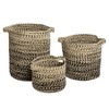 Colonial Mills Monet Ombre Basket, 12"x12"x10", Sand & Black - 2 of 3