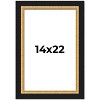 PosterPalooza | Embellished Brown Picture Frame - UV Acrylic, Foam Board Backing, Hanging Hardware - 2 of 4
