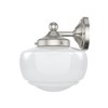 Hunter Fans 23.5" Saddle Creek Wall Light Brushed Nickel Finish - Vintage 3-Bulb Fixture for Indoor Damp Spaces - 4 of 4