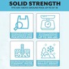 Poolzilla Pool Step Ladder for Above Ground Pools - Deck Mounted Ladder w/Wide Non Skid Platform - for 48’’ to 54’’ in. Above Ground Pools - 4 of 4