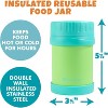 Bentology Stainless Steel Insulated Lunch 13 oz Jar – Leak-Proof Storage Container for Hot & Cold Food - BPA Free - Fits Most Lunch Boxes - Teal Green - 3 of 3