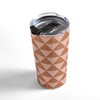 June Journal Triangular Lines in Terracotta Travel Mug 20 oz Stainless Steel Travel Mug - Deny Designs - 2 of 4