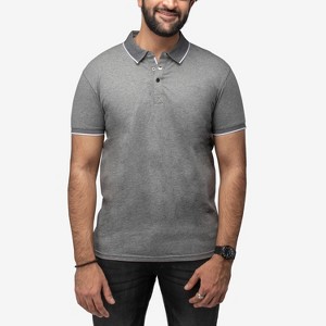 X RAY Men's Short Sleeve ribbed cuffs Polo Shirt - 1 of 4