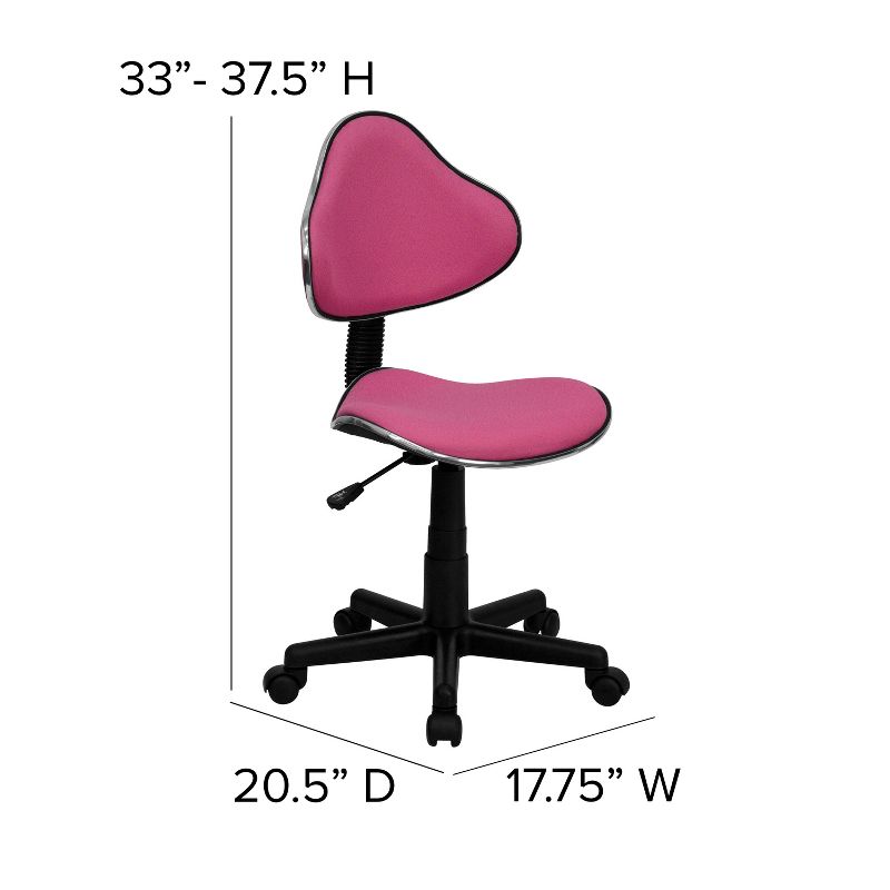 Flash Furniture Fabric Swivel Ergonomic Task Office Chair, 4 of 12