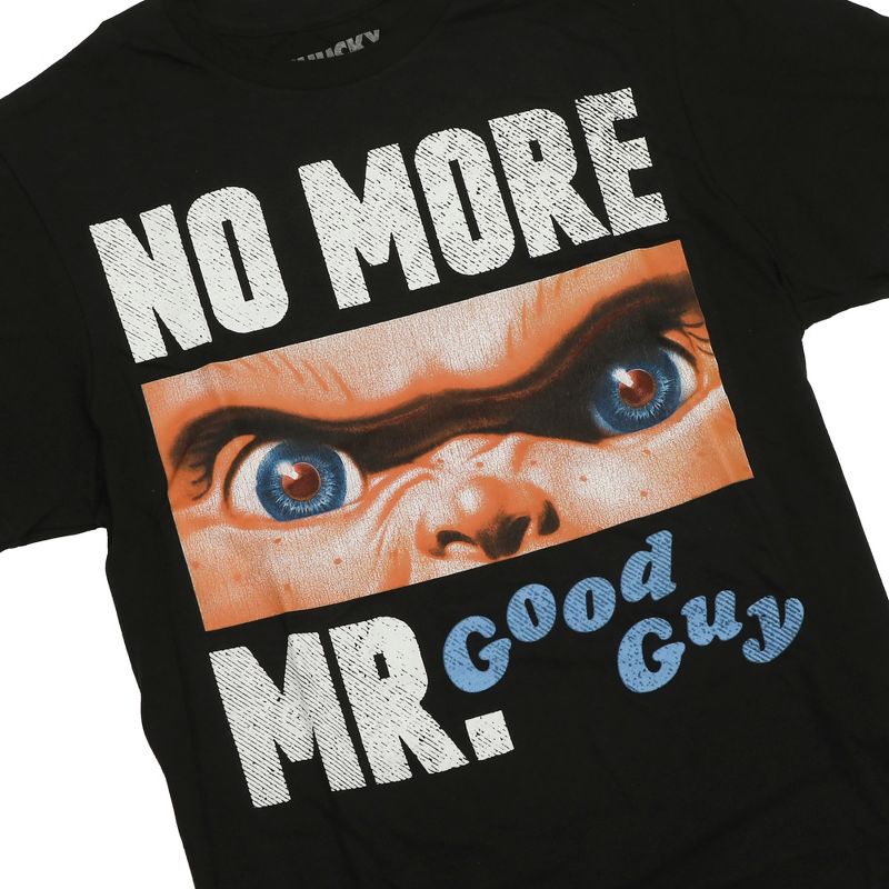 Chucky No More Mr. Good Guy Crew Neck Short Sleeve Men's Black T-shirt, 5 of 7