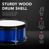Best Choice Products Kids Beginner 3-Piece Drum, Musical Instrument Set w/ Sticks, Cushioned Stool, Drum Pedal - 4 of 4