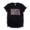 Simply Sage Market Bubble Letter North Dakota Colorful Short Sleeve Tee - 2 of 4