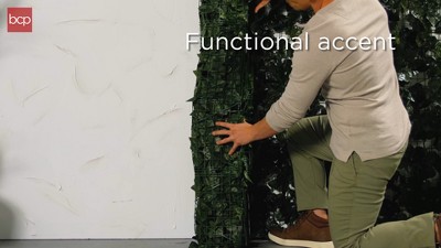 94x59in Green Artificial Ivy Hedge Privacy Fence Screen