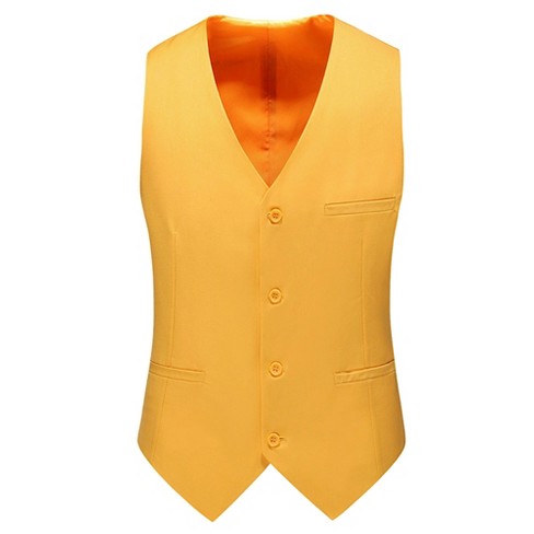 Lars Amadeus Men's Formal Vest Slim Fit V Neck Business Dress Suit ...