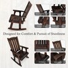 Fortune Candy 1 Person Wooden Rocking Chair with Comfortable Backrest Inclination, High Backrest and Deep Contoured Seat - 4 of 4