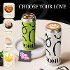 20 oz Spill Proof Tumbler with Top Handle, Straw & Tea Strainer - 6-Layer Insulated Cup-White - 4 of 4