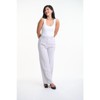 Lafidi Women’s High-Rise Wide Leg Dress Pants – Double Pleat Office Slacks with Slash & Welt Pockets - 2 of 4