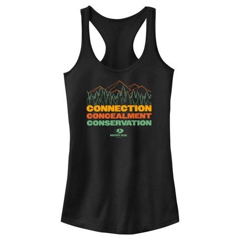 Women's Mossy Oak Fishing Bold Logo Racerback Tank Top - Black Heather - x Small