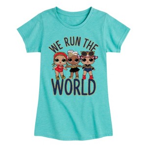 Girls' - LOL Surprise! - Grrrls Run the World Fitted Short Sleeve Graphic T-Shirt - 1 of 4