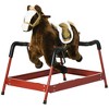 Qaba Kids Spring Rocking Horse, Ride on Horse for Girls and Boys with Animal Sounds, Plush Horse Ride-on with Soft Feel, Dark Brown - 4 of 4