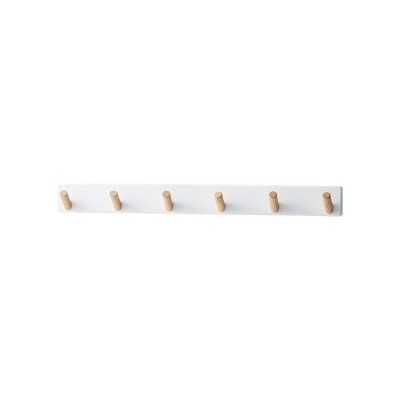 Yamazaki Home - Wall-Mounted Saving Coat Hanger-Modern Jacket Holder - Steel + Wood