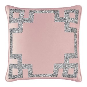 16"x16" Luminous Greek Key Border Square Throw Pillow - Sparkles Home - 1 of 1