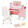 Our Generation Class in Session Teacher's School Desk & Chair Set with Supplies Accessories for 18" Dolls - 4 of 4