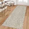 Coucheta Washable Braided Area Rug, Vintage Scalloped Design, Non-Slip Low Pile Indoor Carpet for Living & Dining Room, Bedroom, Office & Nursery - 2 of 4