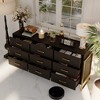 FUFU&GAGA 9 Drawer Large Modern Dresser Metal Handles with Metal Legs - 2 of 4