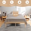 Costway Full Size Wood Bed Frame & Memory 8'' Foam Mattress Set CertiPUR-US Certified - 4 of 4