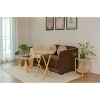 Racxily 2 PCS Indoor Single Folding TV Tray Table, Folding TV Tray Tables, Natural, L 19 x W 15 x H 26 inches. - 3 of 4