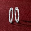Ross-Simons 2.00 ct. t.w. Diamond Inside-Outside Hoop Earrings in 14kt White Gold - 3 of 4