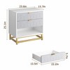 3 Drawer Dresser for Bedroom, Modern Dressers & Chests of Drawers, Wood Dresser Chest Organizer with Metal Legs - 2 of 4