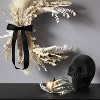 17" Artificial Moon Wreath Black - Hyde and EEK! Boutique™ - 2 of 3