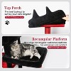 65in Tall Sturdy Goth Cat Tower for Multiple Indoor Cats, Big Cat Tree for Large Cat with 3 Enlarged Perches - 3 of 4