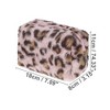 Unique Bargains Durable Leopard Print Makeup Bag Pink 1 Pc - 2 of 3