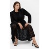 Women's Plus Size Galactic Ponte Blazer - black | CITY CHIC - 2 of 4