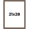 PosterPalooza | Elegant Brown Picture Frame - UV Acrylic, Foam Board Backing, Hanging Hardware - 2 of 4