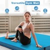 Costway 4'x4'x4'' Bi-Folding Gymnastic Tumbling Mat W/Handles for Home Gym Yoga MMA Pink/Blue/Purple - 4 of 4