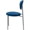 LeisureMod Euston Modern Velvet Dining Chair with Grey Steel Frame, Set of 4 - 4 of 4