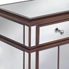 55 Downing Street Vincent 32" Wide Mirrored and Brushed Oak Accent Cabinet - image 3 of 4