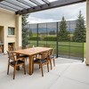 72"H Black 3-Panel Woven Room Divider Decorative Metal Privacy Screen Garden Arbor Freestanding Patio Trellis - 2 of 4