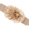 Elerevyo Women's Big Double-Flower Stretchy Elastic Wide Chunky Dress Waistband Belts - 2 of 4