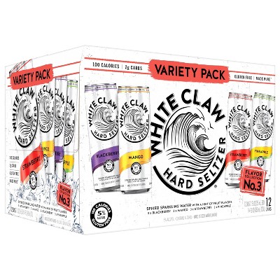 White Claw Hard Seltzer Variety Pack #3 - 12pk/12 fl oz Cans