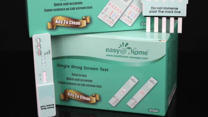 easy@Home 10 Panel Instant Drug Test Kit &#8211; 5pk, 2 of 5, play video