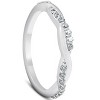 Pompeii3 1/5Ct Diamond Infinity Wedding Ring Womens 14k White Gold Interwoven Stack Band - 2 of 4