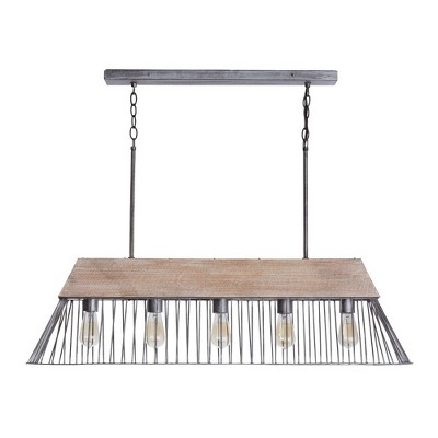 Capital Lighting Russell 5 - Light Island Pendant Light in  Urban Wash